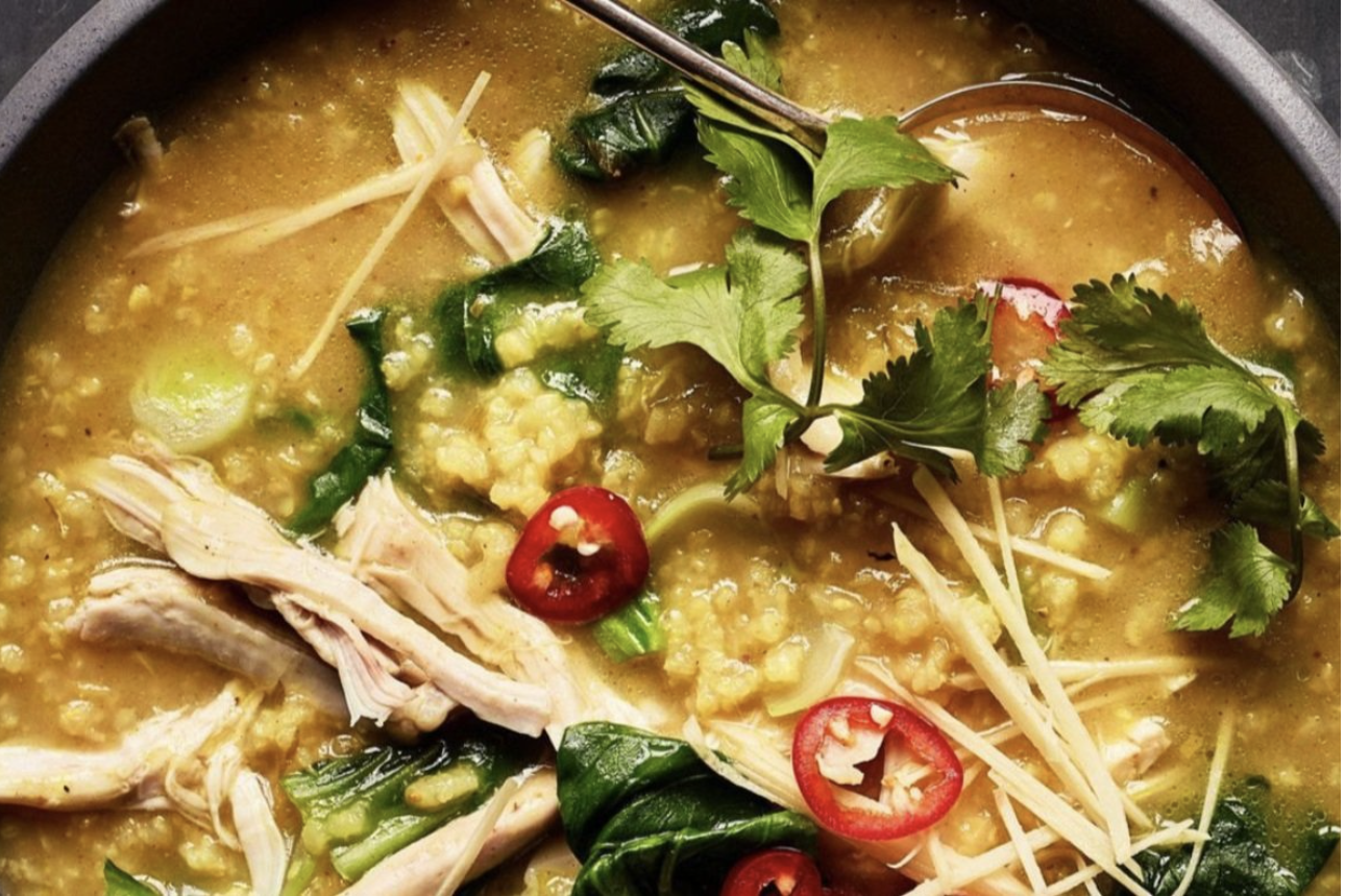 Alexa Weibel's Chicken & Rice Soup with Ginger & Turmeric